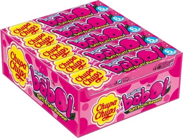 Chupa Chup Chupa Chups Big Babol Gum Tutti Frutti 20 x 28g Chupa Chup Chupa Chups Big Babol Gum Tutti Frutti 20 x 28g