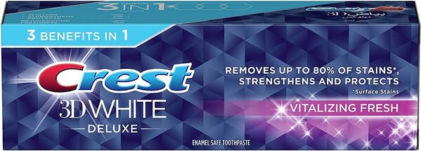 Crest Toothpaste Crest Toothpaste 3D White Vitalizing Fresh 12 x 75ml Crest Toothpaste Crest Toothpaste 3D White Vitalizing Fresh 12 x 75ml