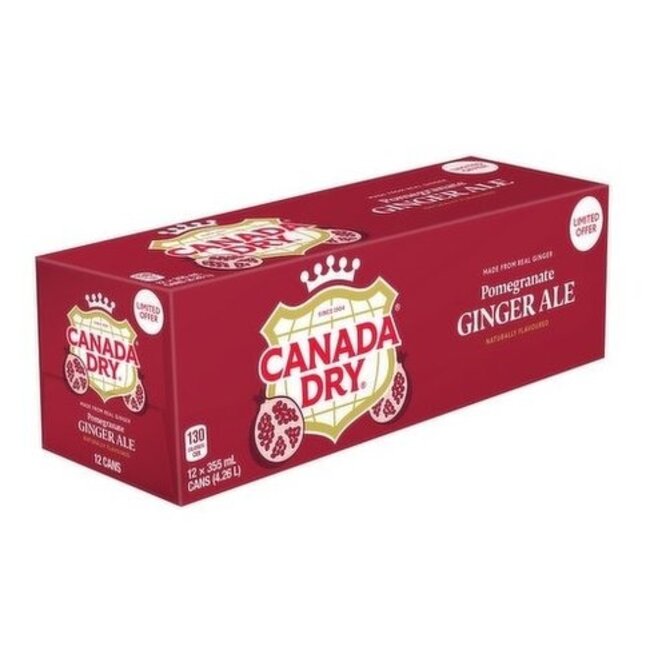 Canada Dry Canada Dry Pomegranate Ginger Ale 12x355ml