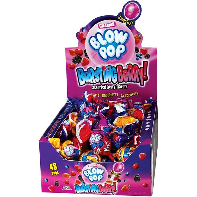 Charms  Charms Blow Pop Bursting Berry 1x48ct