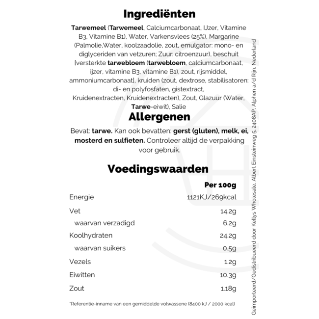 Bakers Best Jumbo Sausage Rolls 8x6pk