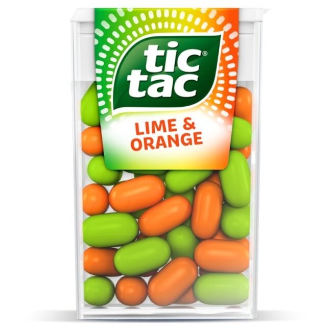 Tic Tac Tic Tac Lime & Orange 24x18g