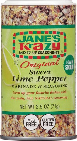 Jane's Krazy Jane's Krazy Seasonings Mixed Up Lime Pepper 12x70g Jane's Krazy Jane's Krazy Seasonings Mixed Up Lime Pepper 12x70g