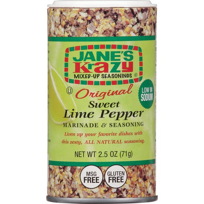 Jane's Krazy Jane's Krazy Seasonings Mixed Up Lime Pepper 12x70g