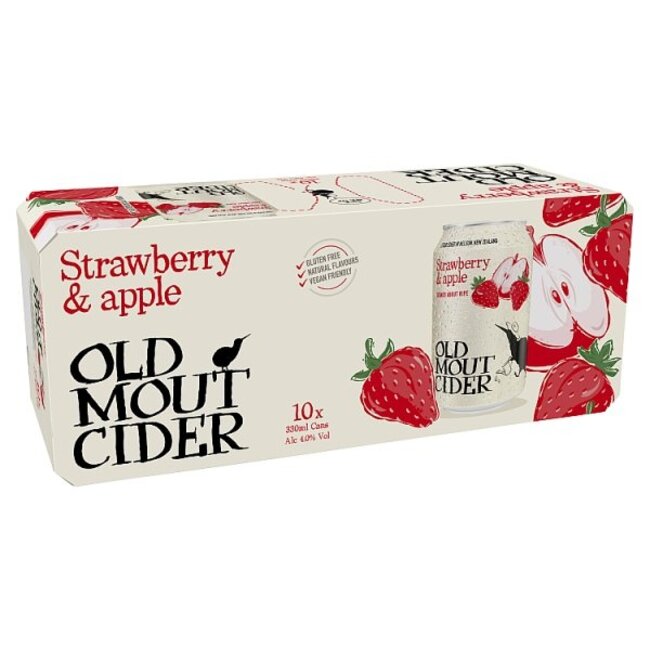 Old Mout Cider Old Mout Strawberry & Apple ABV4% 1x10x330ml