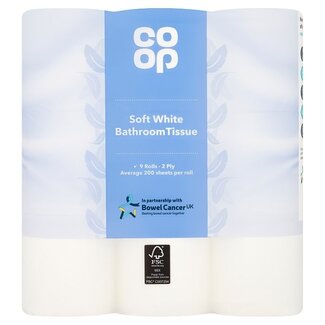 Coop White Toilet Tissue 7x9roll