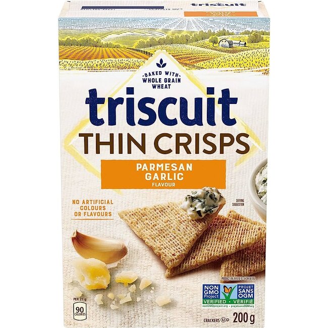 Triscuit Triscuit Thin Crisps Garlic Parmesan 6x200g