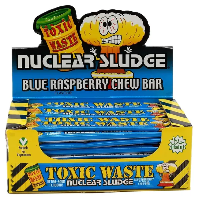 Toxic Waste Toxic Waste Blue Raspberry Chew Bar 50x20g