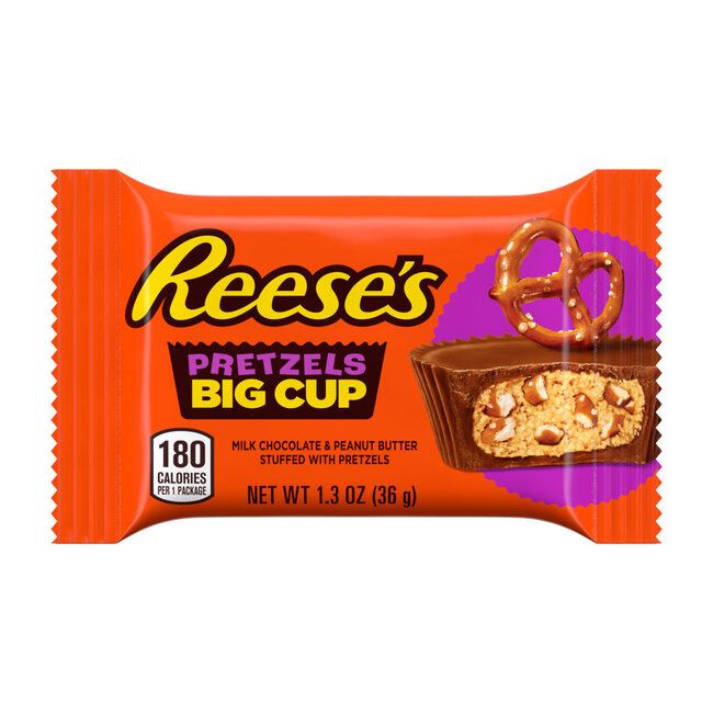 Hershey's Reese's Peanut Butter Big Cup Stuffed With Pretzel 16x37g