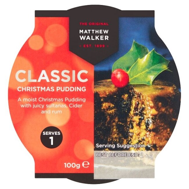 Matthew Walkers Classic Christmas Pudding 36x100g