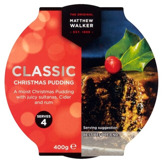 Matthew Walkers Classic Christmas Pudding 12x400g