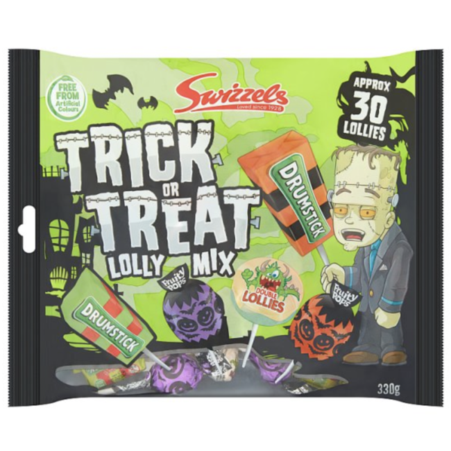 Swizzels Trick or Treat Lolly Mix 10x330g