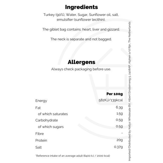 Norland Farm Turkey Small 3.0KG - 4.4KG