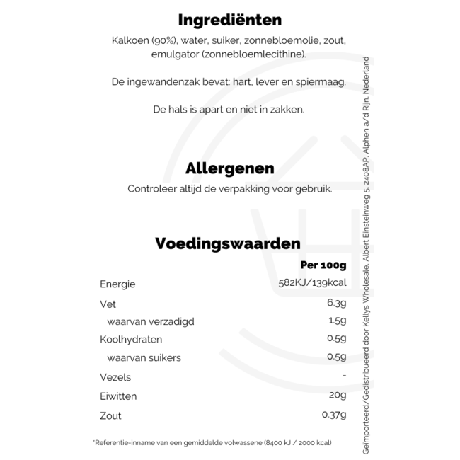 Norland Farm Turkey Small 3.0KG - 4.4KG