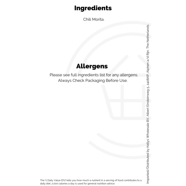 Xatze Morita Chilies 12x75g