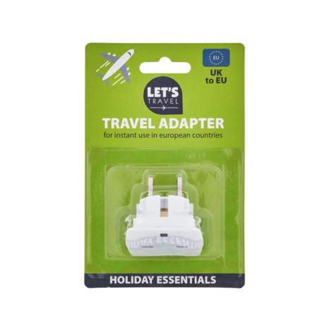 Let's Travel Let's Travel UK to EU Travel Adaptor 6pcs Let's Travel Let's Travel UK to EU Travel Adaptor 6pcs