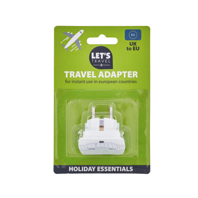 Let's Travel Let's Travel UK to EU Travel Adaptor 6pcs