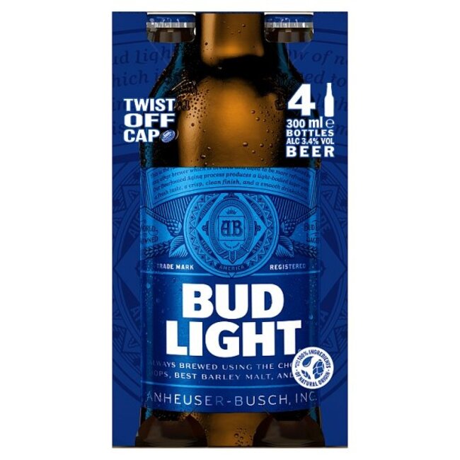 Bud Light 4pk 6x4x300ml