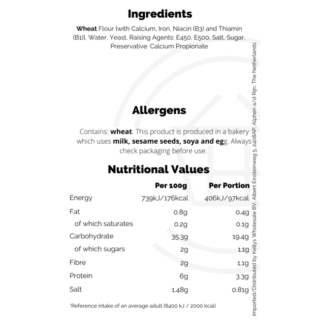 Warburtons  6 Crumpets 24 x 390g