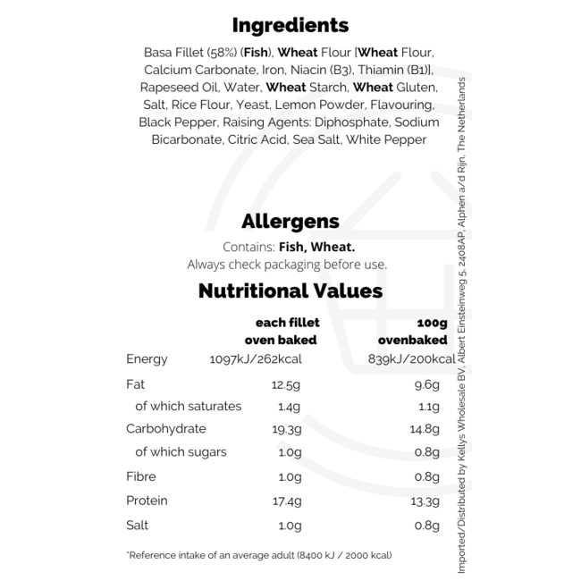 Young's Gastro Signature Breaded 2 Lemon & Pepper Fish Fillets 15x270g