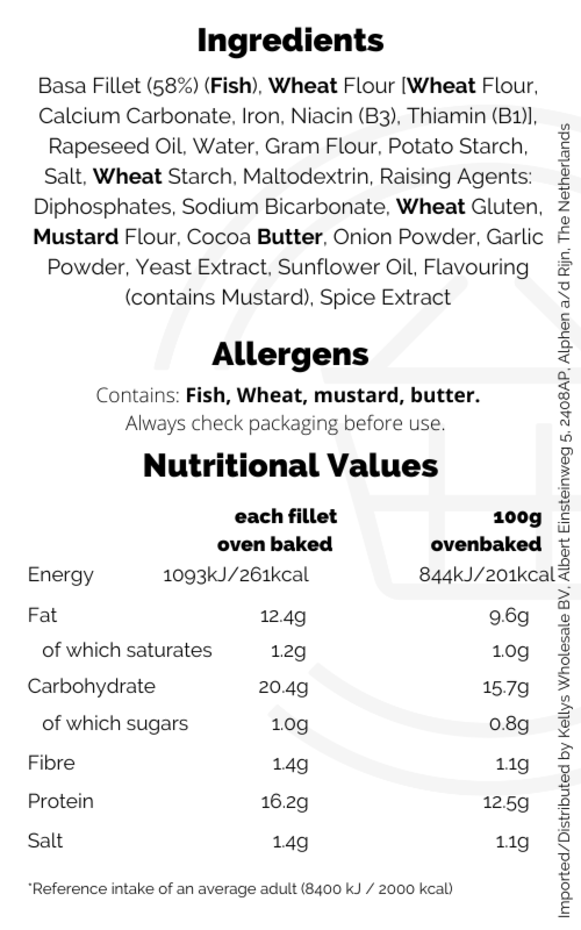 Young's Gastro Tempura Battered 2 Light & Crispy Fish Fillets 15 x 270g