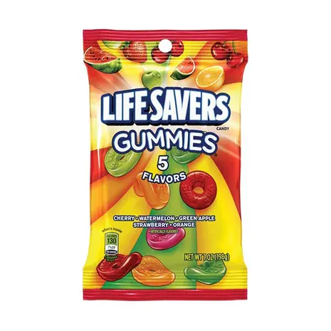 Life Savers Life Savers Peg Gummies 5 Flavor 12x198g Life Savers Life Savers Peg Gummies 5 Flavor 12x198g