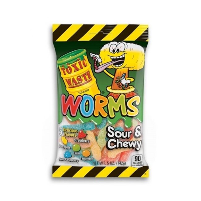Toxic Waste Toxic Waste Sour Gummy Worms 12x142g