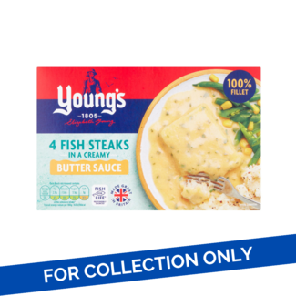 Young's Young's 4 Fish Steaks in Butter Sauce 12x560g
