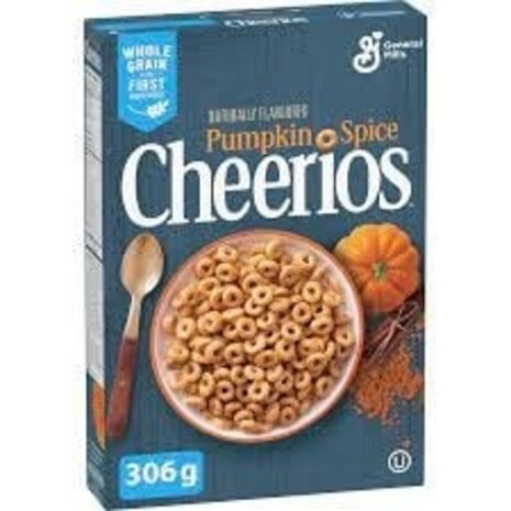 General Mills General Mills Pumpkin Spice Cheerios Cereal 12x306g General Mills General Mills Pumpkin Spice Cheerios Cereal 12x306g
