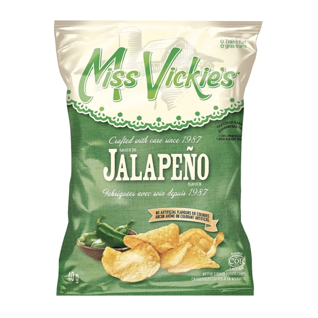 Miss Vickie's Miss Vickie's Jalapeno Chips 40x40g