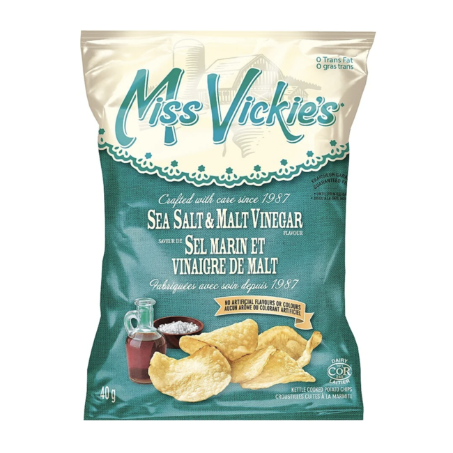Miss Vickie's Miss Vickie's Salt & Vinegar Chips 40x40g