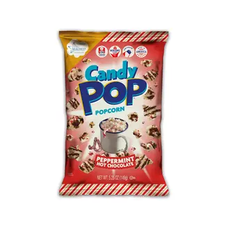 Candy Pop Candy Pop Peppermint Hot Chocolate Popcorn 12x149g BBD: 19-09-2024