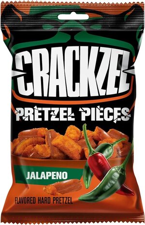 Crackzel Crackzel Jalapeno Pretzels 24x85g Crackzel Crackzel Jalapeno Pretzels 24x85g