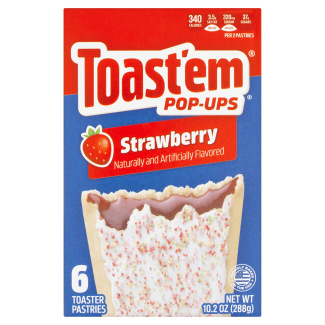 Toast'em Pop-Ups Frosted Strawberry 12x288g