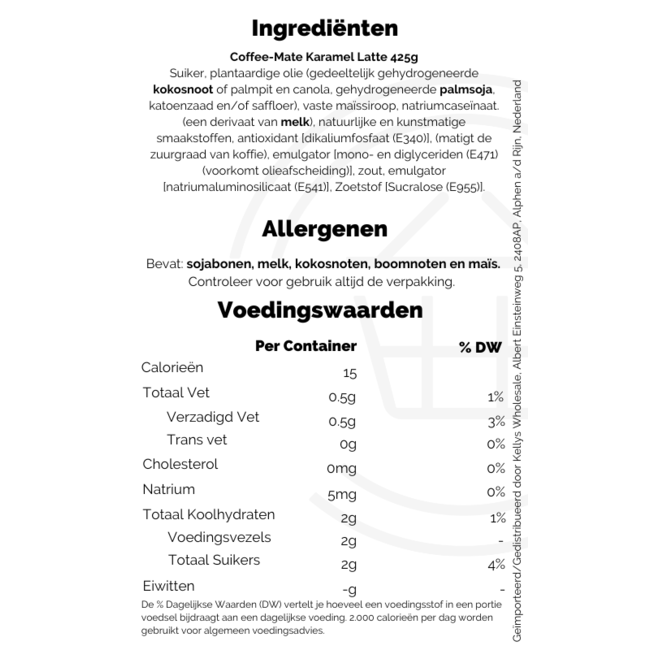 Coffee-Mate Caramel Latte 6x425g