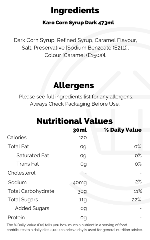 Karo Corn Syrup Dark 12x473ml Kellys Wholesale & Distribution