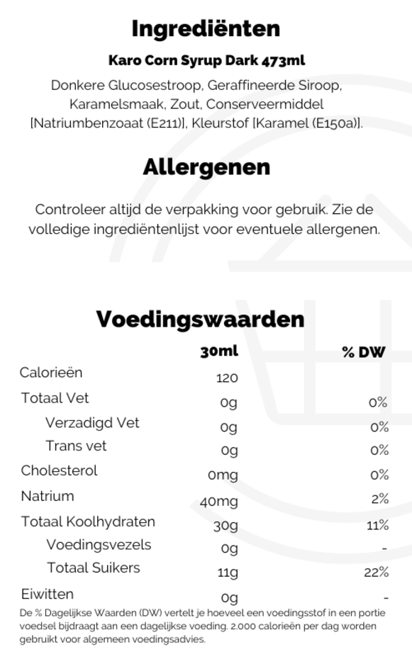 Karo Corn Syrup Dark 12x473ml Kellys Wholesale & Distribution