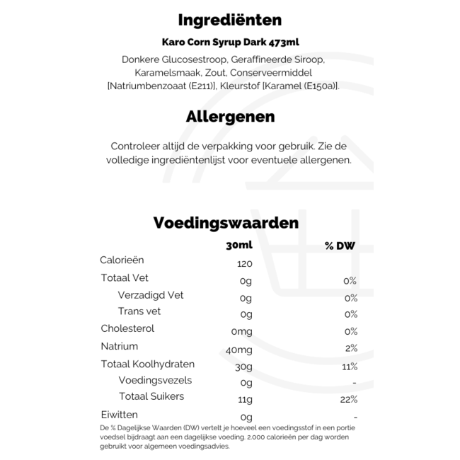 Karo Corn Syrup Dark 12x473ml
