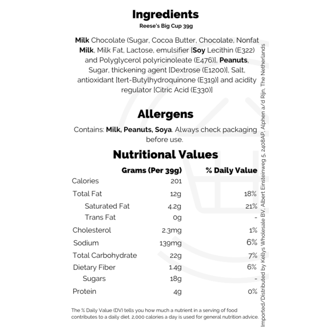 Reese's Big Cup 16x39g