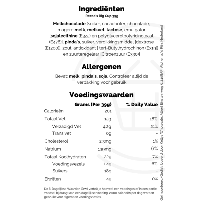 Reese's Big Cup 16x39g