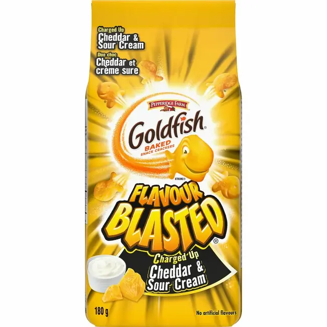 Goldfish Pepperidge Farm Goldfish Blasted Cheddar Sour Cream 12x180g