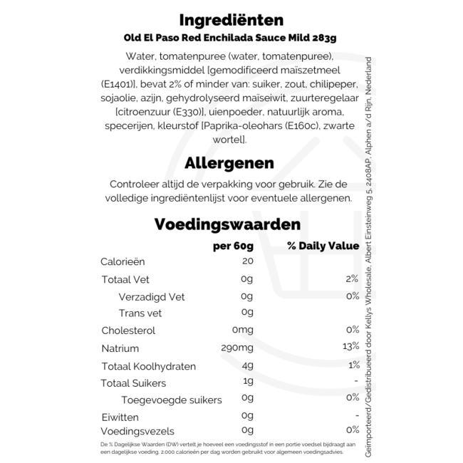 Old El Paso Enchilada Sauce Mild Red 12x10oz