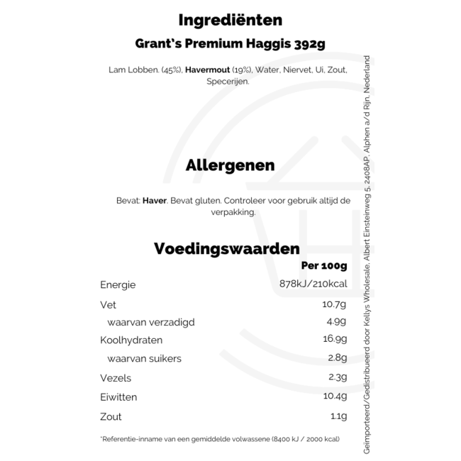 Grants Haggis 12x392g