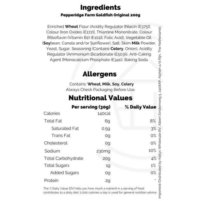 Pepperidge Farm Goldfish Original 24x187g