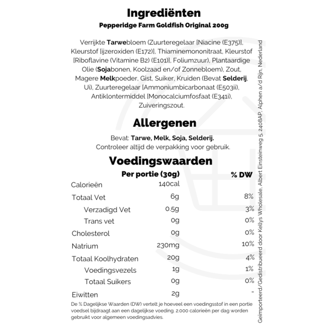 Pepperidge Farm Goldfish Original 24x187g