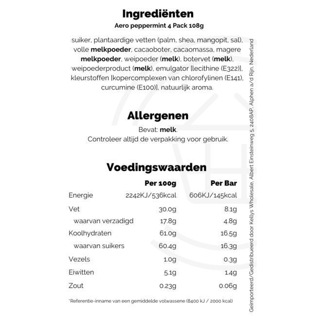 Aero Peppermint 14x4pk