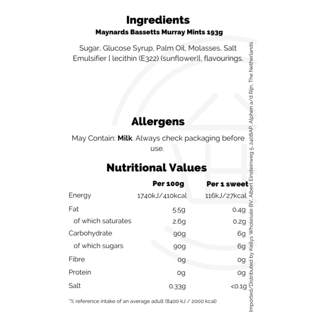 Maynards Murray Mints 12x193g