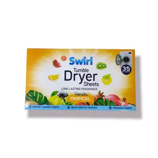 Swirl Swirl Tumble Dryer Sheets Tropical 20x35pk