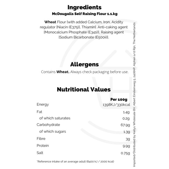 McDougalls Self Raising Flour 10x1.1kg