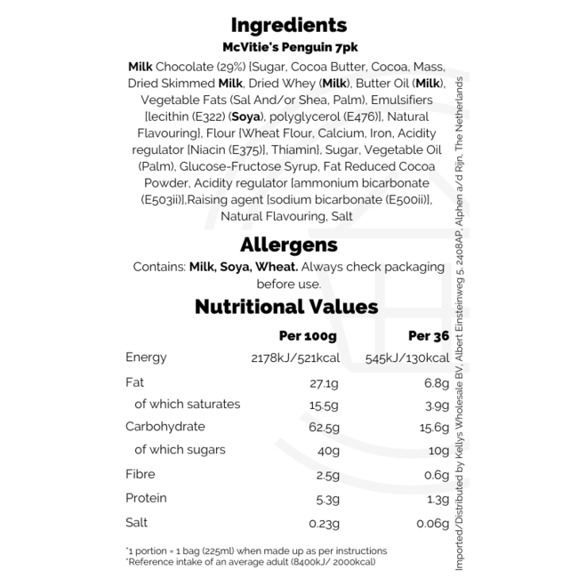 McVitie's Penguin Original 36x7pk